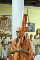 H. H. Swamiji at Shri Datteshwar Temple, Chitrapur, Shirali (25 Sep 2024)